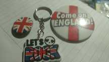 подарок флаг британии брелок значок let's go rock come on ENGLAND