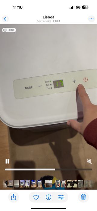 Ar condicionado portatil HTW PC-020P36 7K BTU Só frio, até 16m