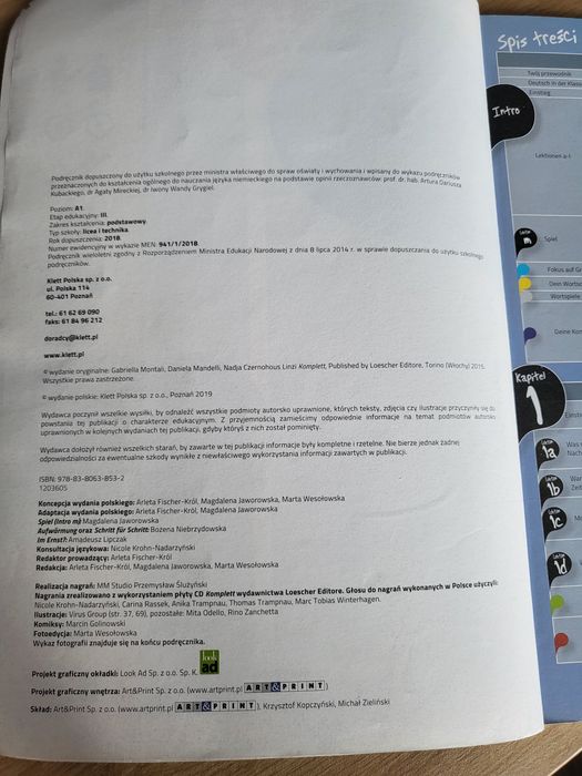 KOMPLETT PLUS 1 Podręcznik język niemiecki