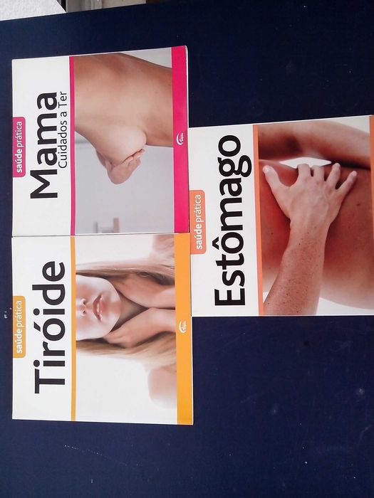 2 livros da coleção Saúde prática - Mama e tiróide