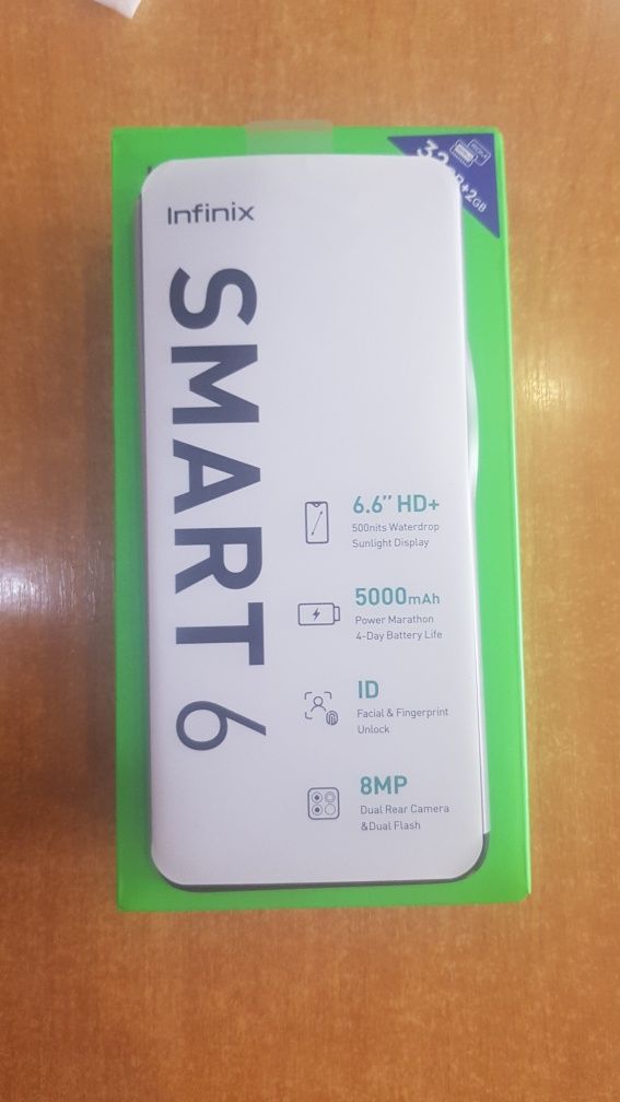 Смартфон Infinix Smart 6 2/32Gb Polar Black