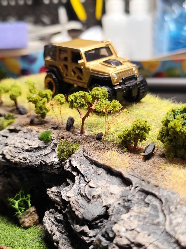 Diorama/makieta "Offroad" dla modeli w skali 1/64
