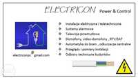 Usługi elektryczne elektryk alarmy monitoring fotowoltaika pompy ciepł