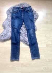 Spodnie jeansy Resalsa z ozdobnymi przetarciami roz.30 (M/L)