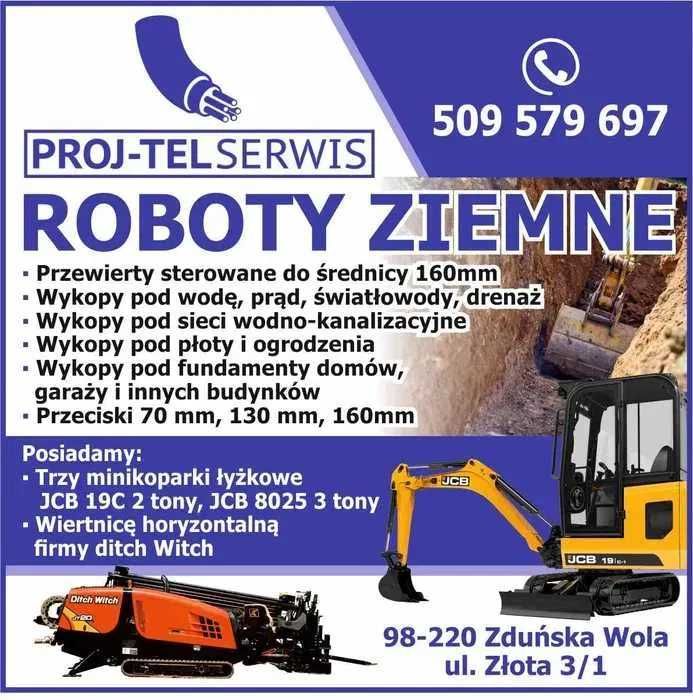 Przewiert Sterowany , Wykopy , Usługi Koparką