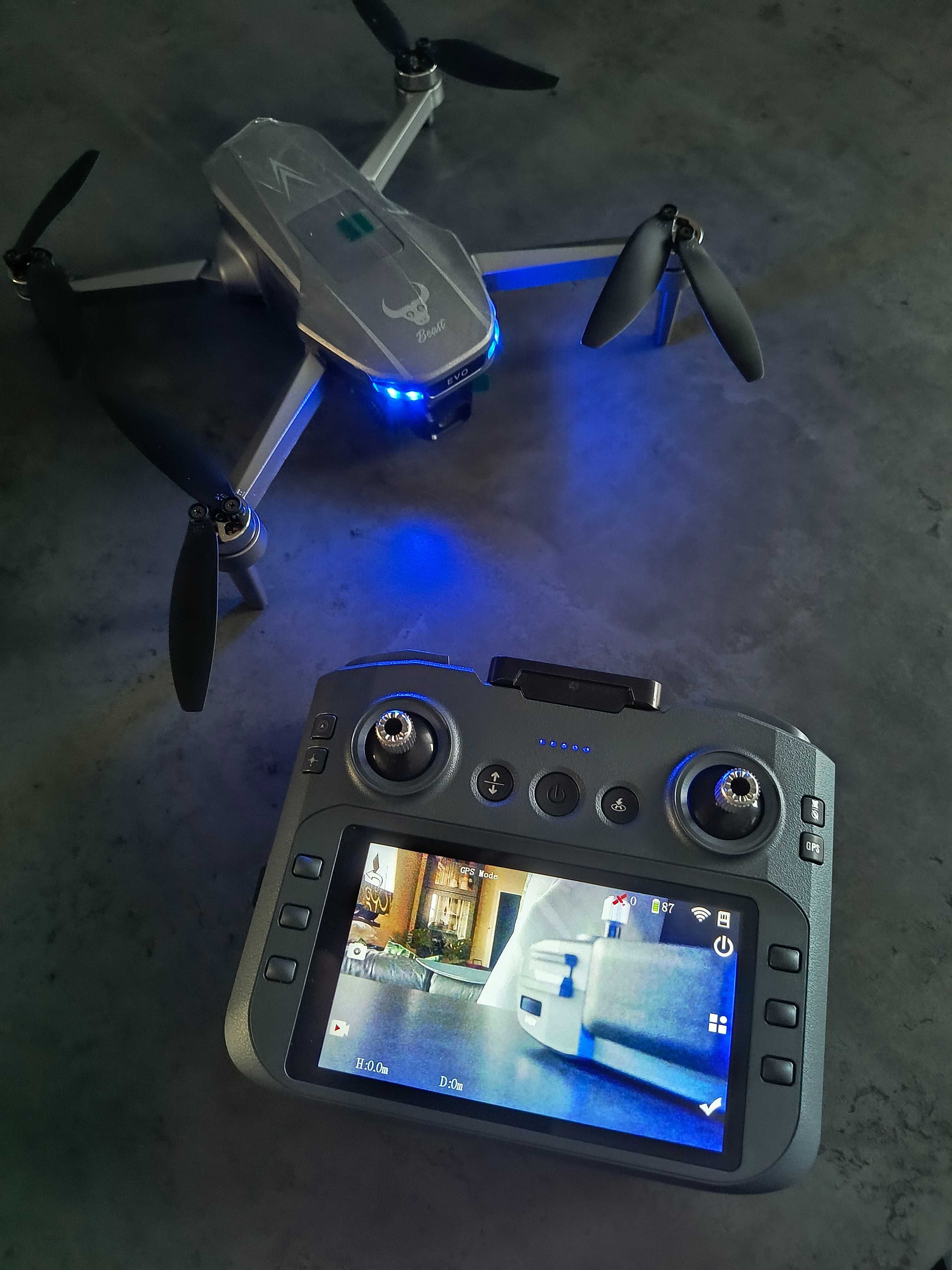 DRON profesjonalny z GPS - RADIO Z MONITOREM LCD + dodatkowa bateria !