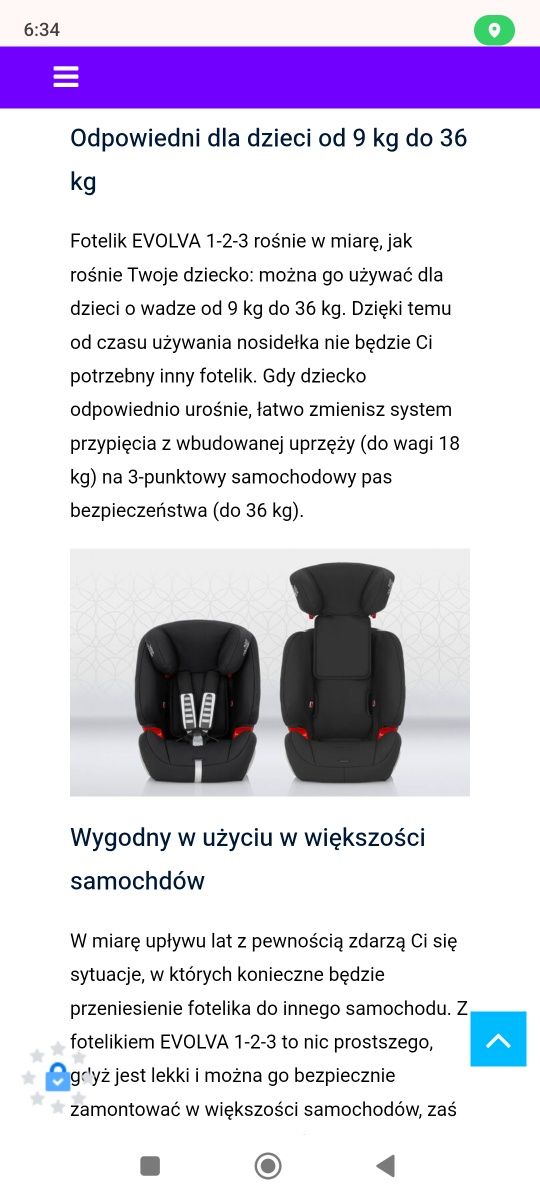 Fotelik Britax Romer 9-36