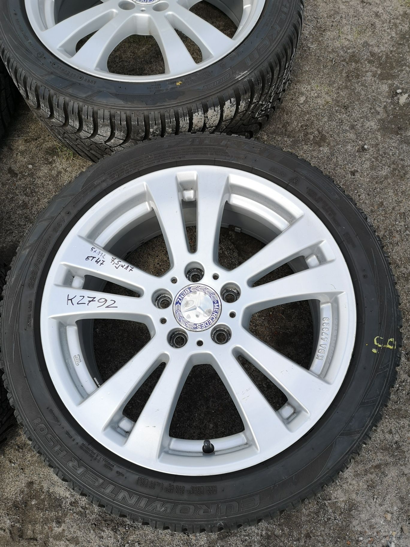 Felgi aluminiowe 5x112 17x7,5j et47 Mercedes Audi VW Skoda