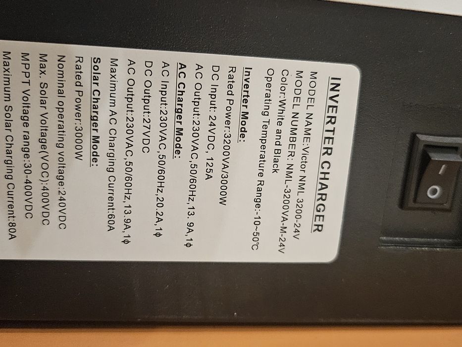 Гибридный инвертор Most 3.2 кВт 24В и 6.6 кВт 48В 10.5квт В наличии!!