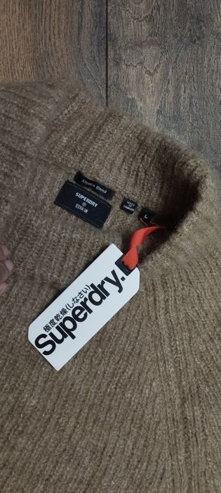Superdry Alpaca blend джемпер светр кофта альпака шерсть