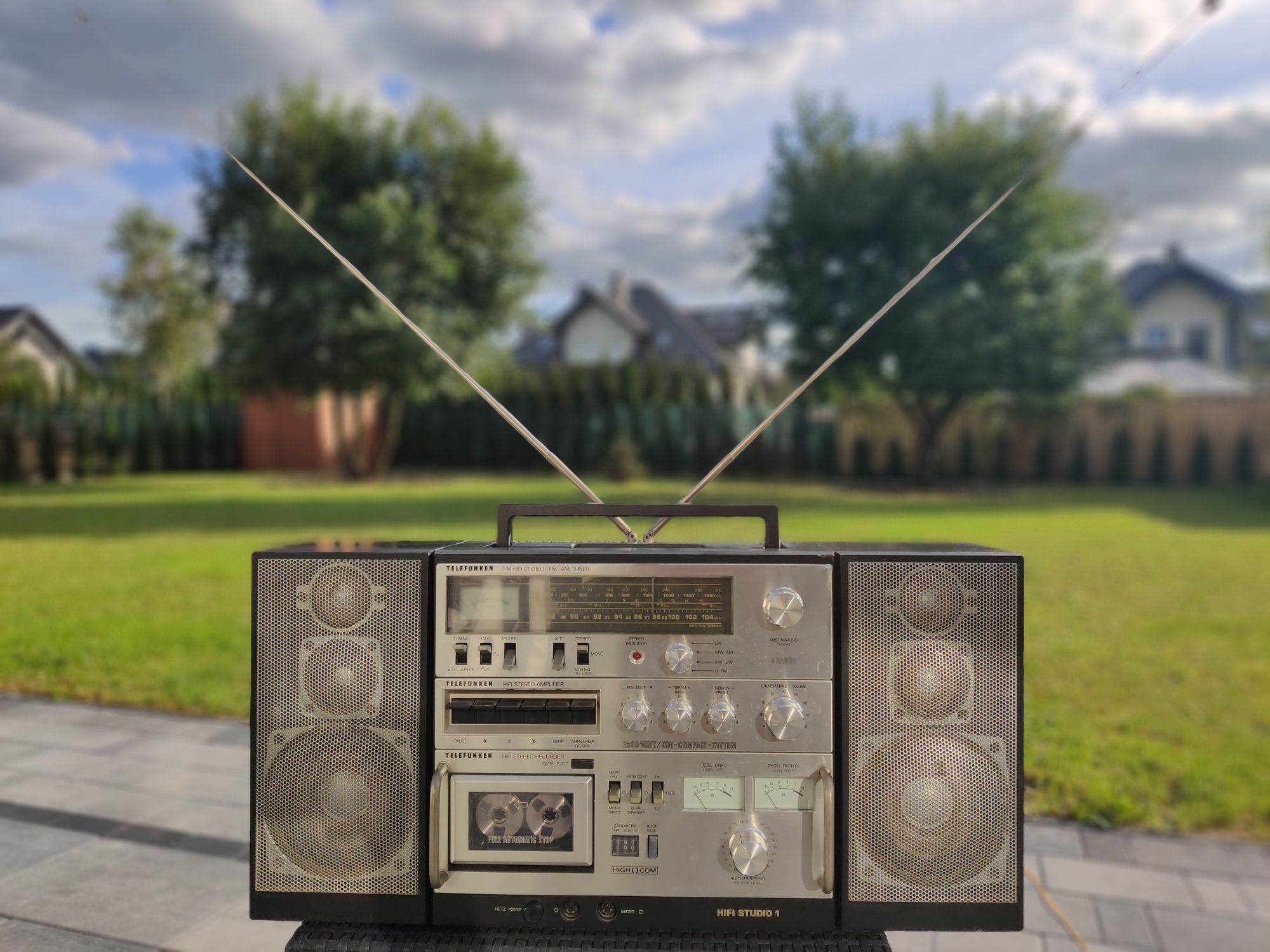 Telefunken studio 1 boombox radiomagn Zamianaetofon