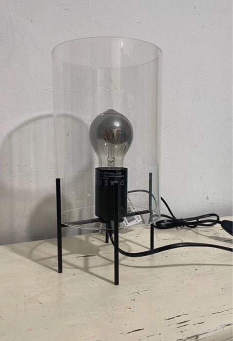 Lampa, lampka ozdobna z szklanym kloszem