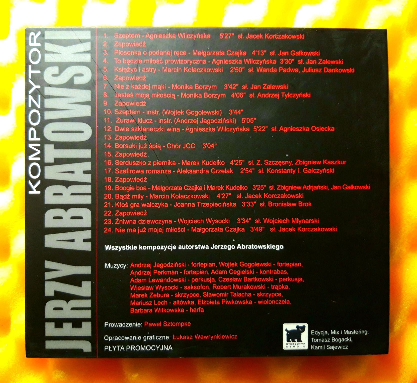 Kompozytor Jerzy Abratowski Piosenki  (CD, 2009?)