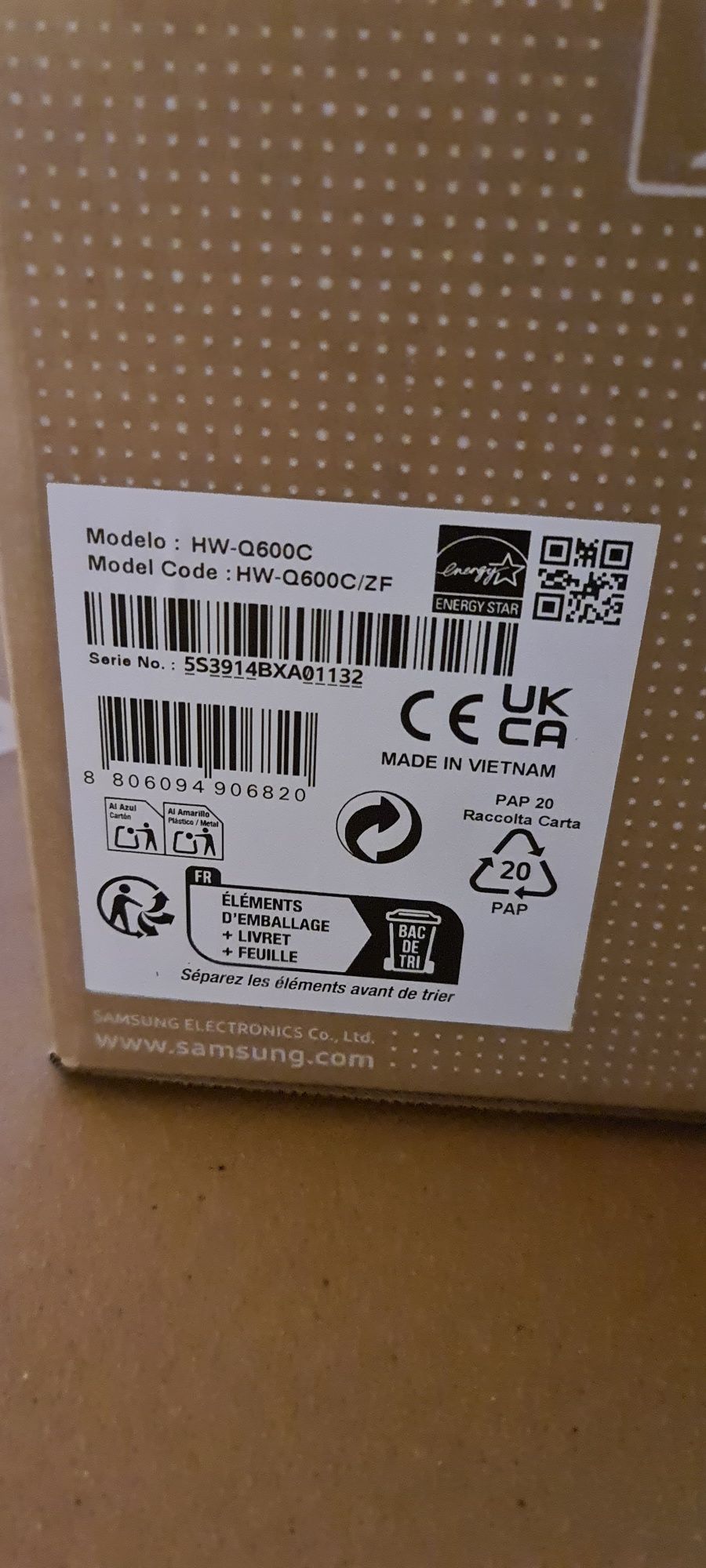 Soundbar Q600C 360W 3.1.2 2023 Samsung