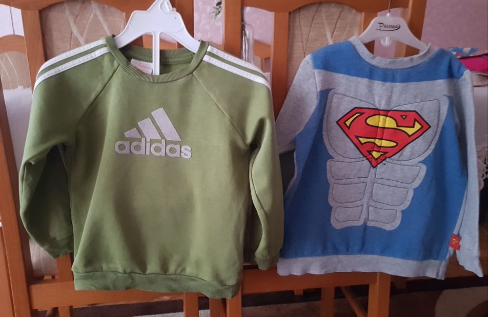 Bluzy Adidas i Tu( Superman) rozm. 98/104