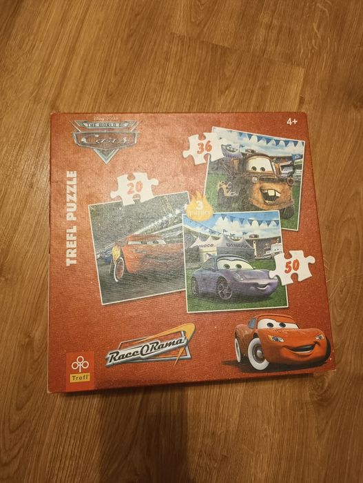 Puzzle Autka Cars Trefl 4+ Potrójne