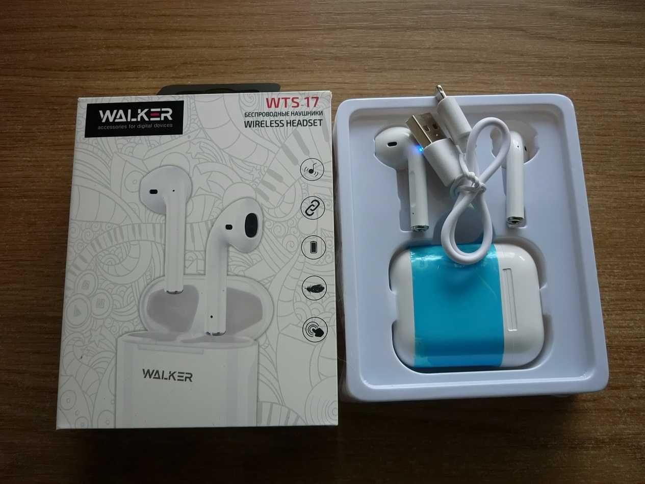 Bluetooth Наушники WALKER WTS-17, беспроводные, тип вкладыши