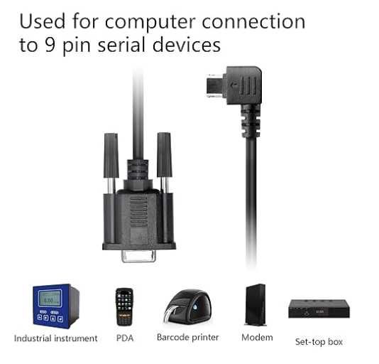 USB do portu szeregowego 6,5 stopy/2 m USB Mini-12Pin do RS232 DB9