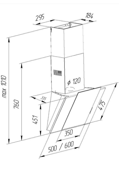 Нова витяжка Pyramida NR-MV 60 M BL