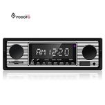 Rádio 1din Estilo clássico Bluetooth FM Cartão USB Auxiliar NOVO
