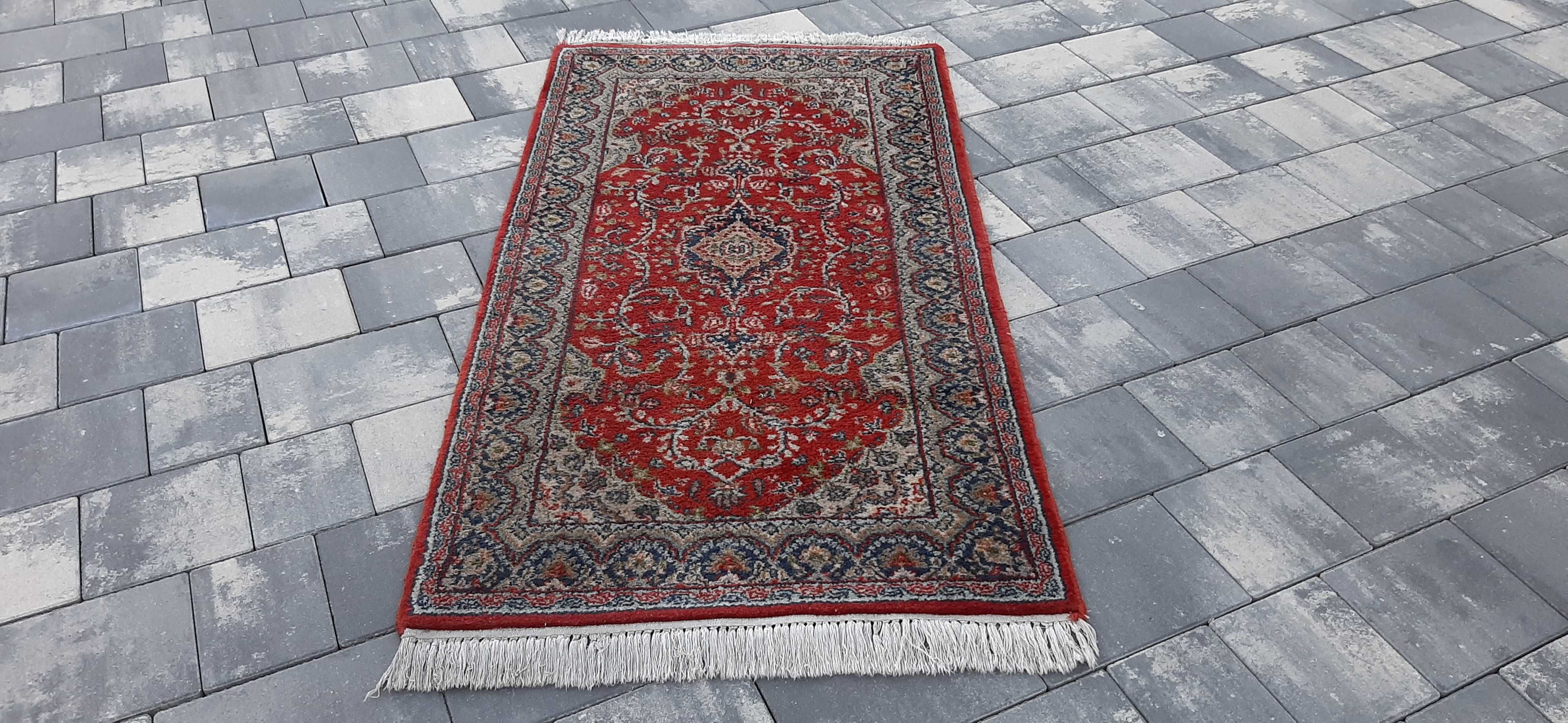 Perski dywan wełniany tkany ręcznie 156 x 76 cm wełna