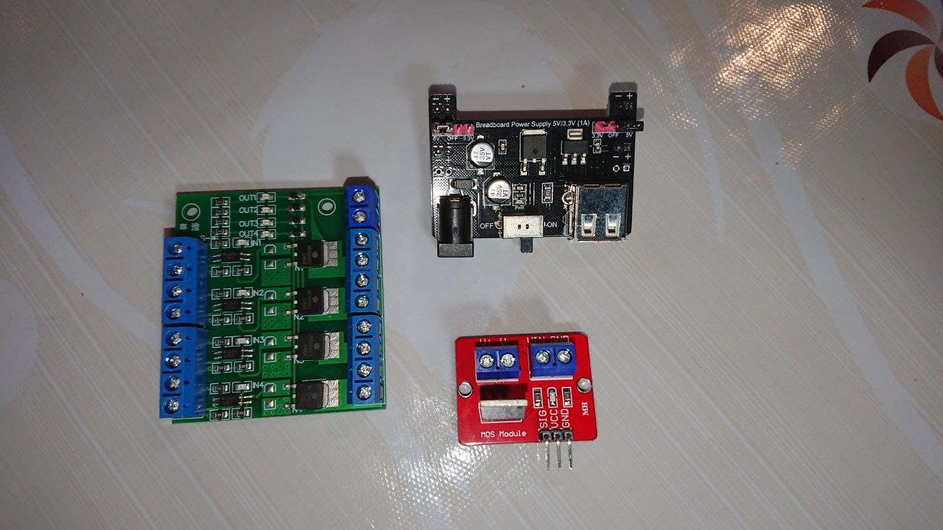 Платы драйвер, блок питания и модуль MOSFET