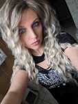 Peruka blond afro loki kręcone włosy + czepek