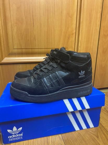 Adidas forum low зимние кросовки