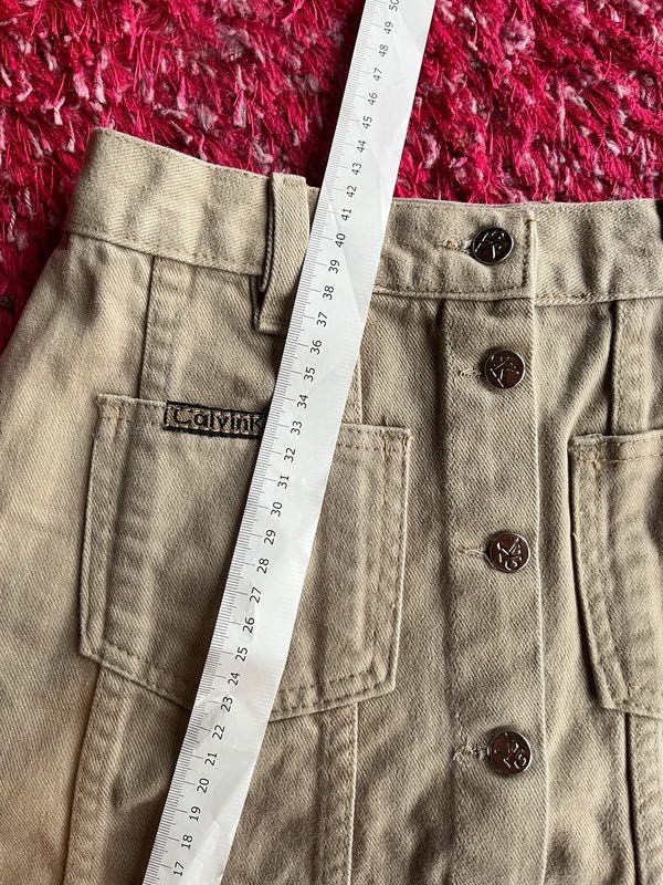 Calvin Klein jeansowa spódniczka z guzikami vintage