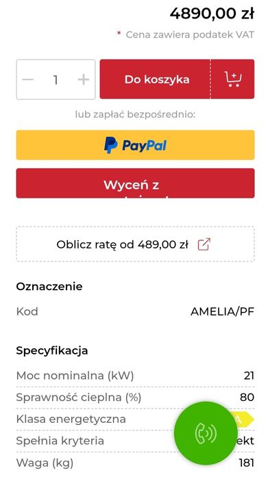 Wkład kominkowy żeliwny kominek Piecyk Amelia