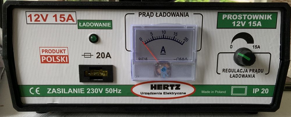 HERTZ prostownik transformatorowy 12V 15A nowy