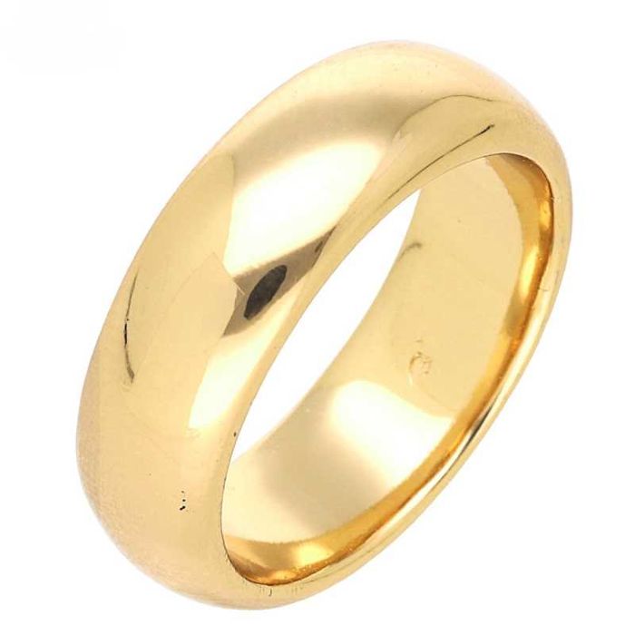 PIERŚCIONEK OBRĄCZKA złota stal chirurgiczna 6mm 316L roz.6/12 SM23