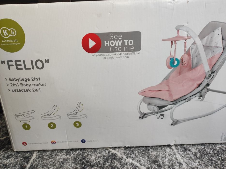 Kinderkraft leżaczek 2 w 1