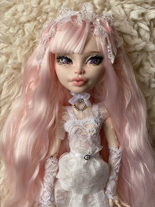 monster high lalka gooliope g1 ooak custom repaint