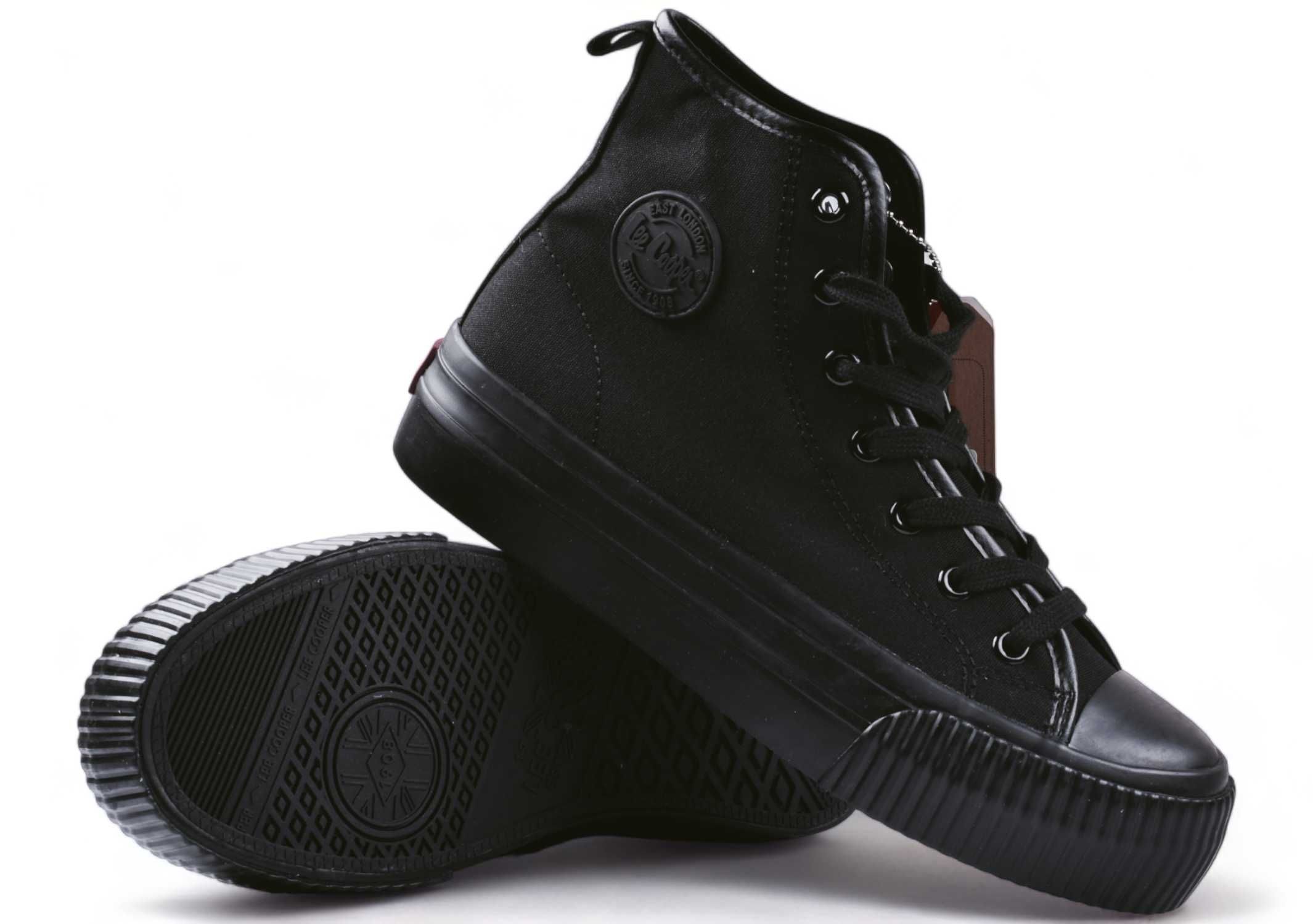 Buty Damskie Lee Cooper Trampki Platforma za kostkę -2134 r.39 CZARNE