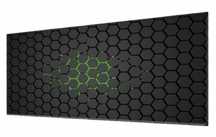 Podkładka pod mysz dla gracza 80x30 cm zielone sześciokąty FA197