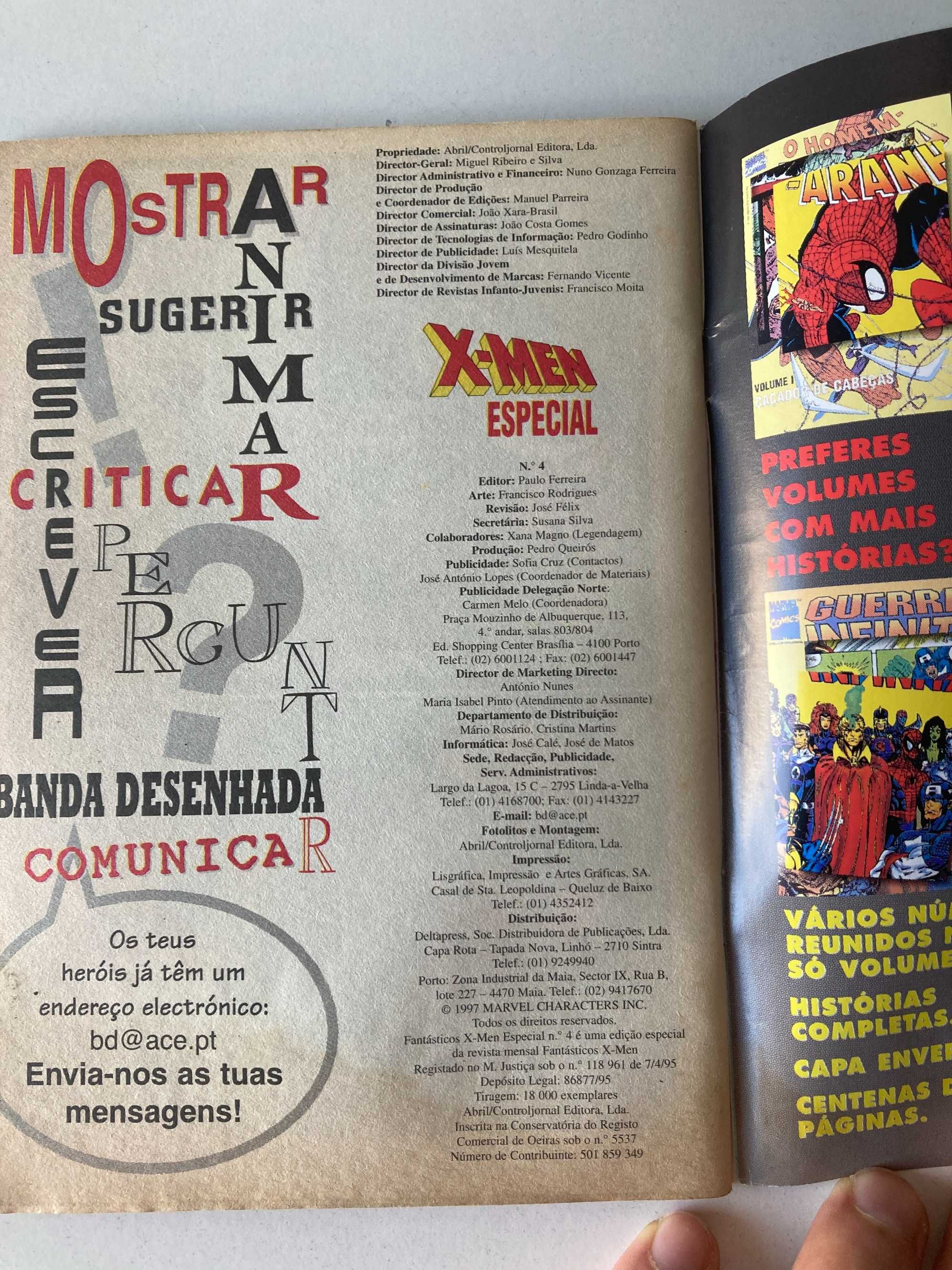 X-Men Edição Especial Nº4 (1997) - HQ Banda desenhada Português PT