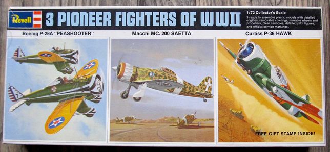 3 Pioneer Fighters of WW2, 1:72, Revell - Vintage