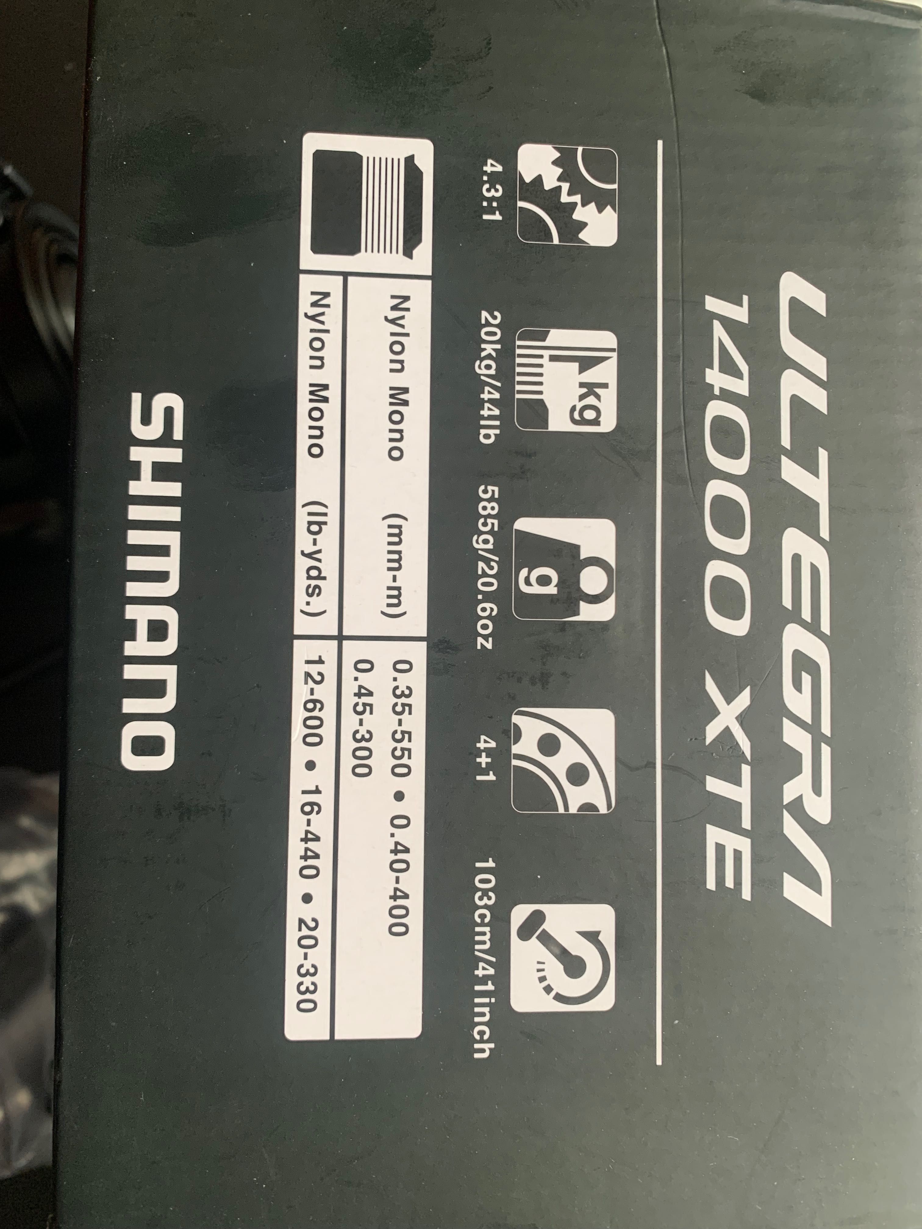 Carreto Shimano Ultrega XTE 14000 Nunca Pescou Reservado