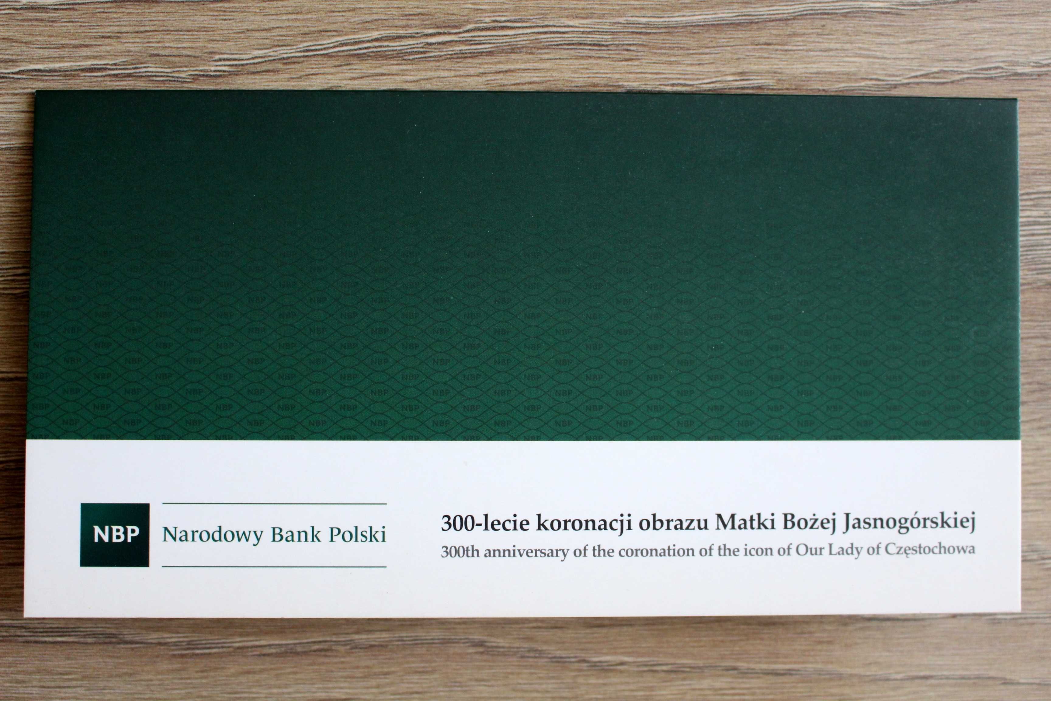 20 zł 300-lecie Koronacji Obrazu Matki Bożej Jasnogórskiej + Folder