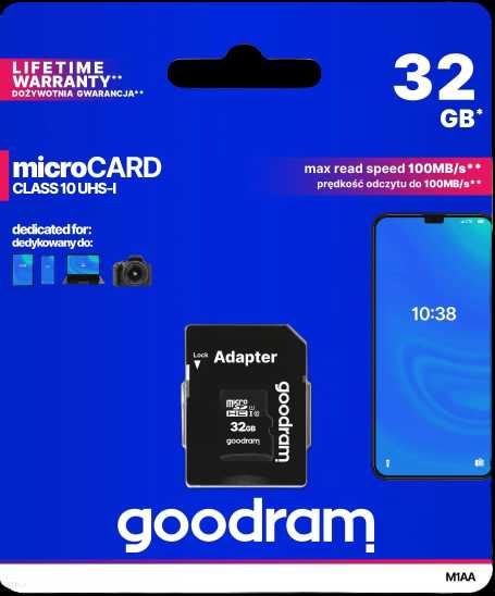 Karta pamięci microSD (SDHC) Goodram M1AA-0320R12 32 GB