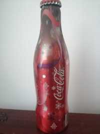 Kolekcjonerska Coca-cola butelka aluminiowa z zawartością orginał.