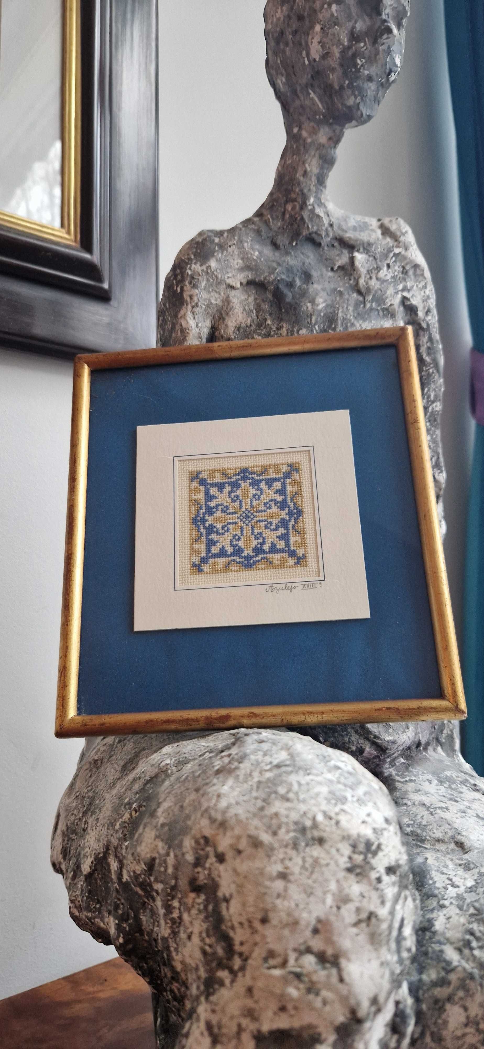 Haft mandala antyk dekor Azulejo XVIII PORTUGALIA
