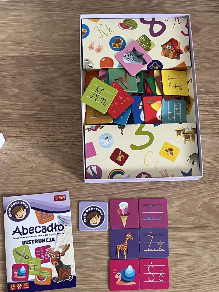 Alfabet abecadło puzzle gra edukacyjna