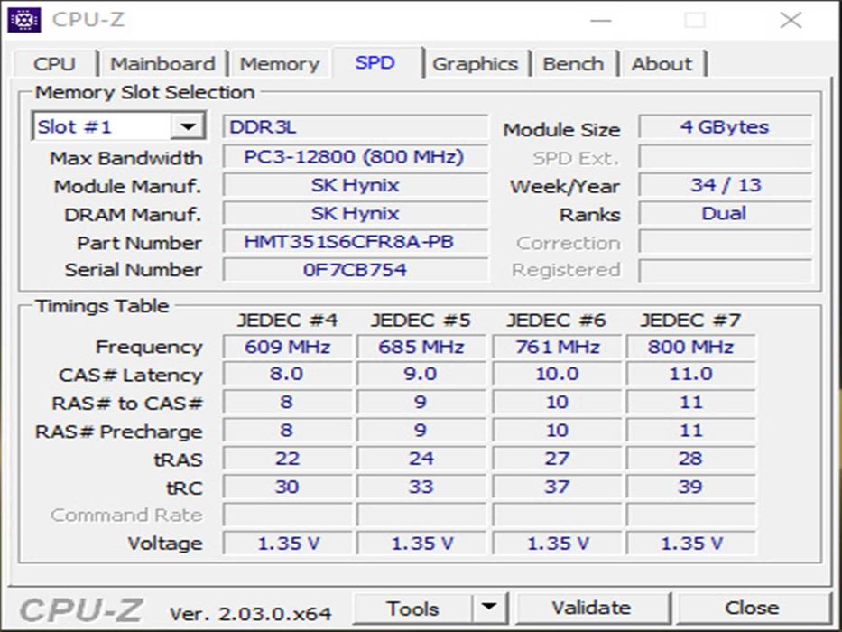 DDR3 8GB HyniX 12800 L