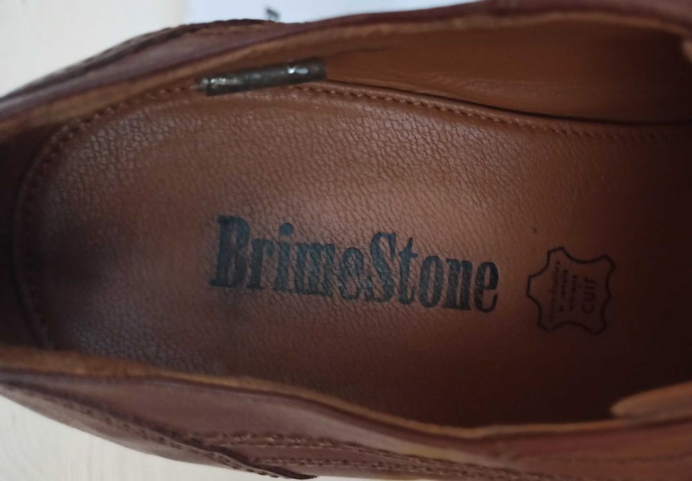 Чоловічі туфлі - дербі BrimeStone Marron 45 розмір, по устілці 30,5 см