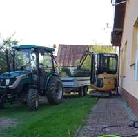 Usługi  Minikoparką, Odśnieżanie. Glebogryzarka ciągnikowa, Transport.