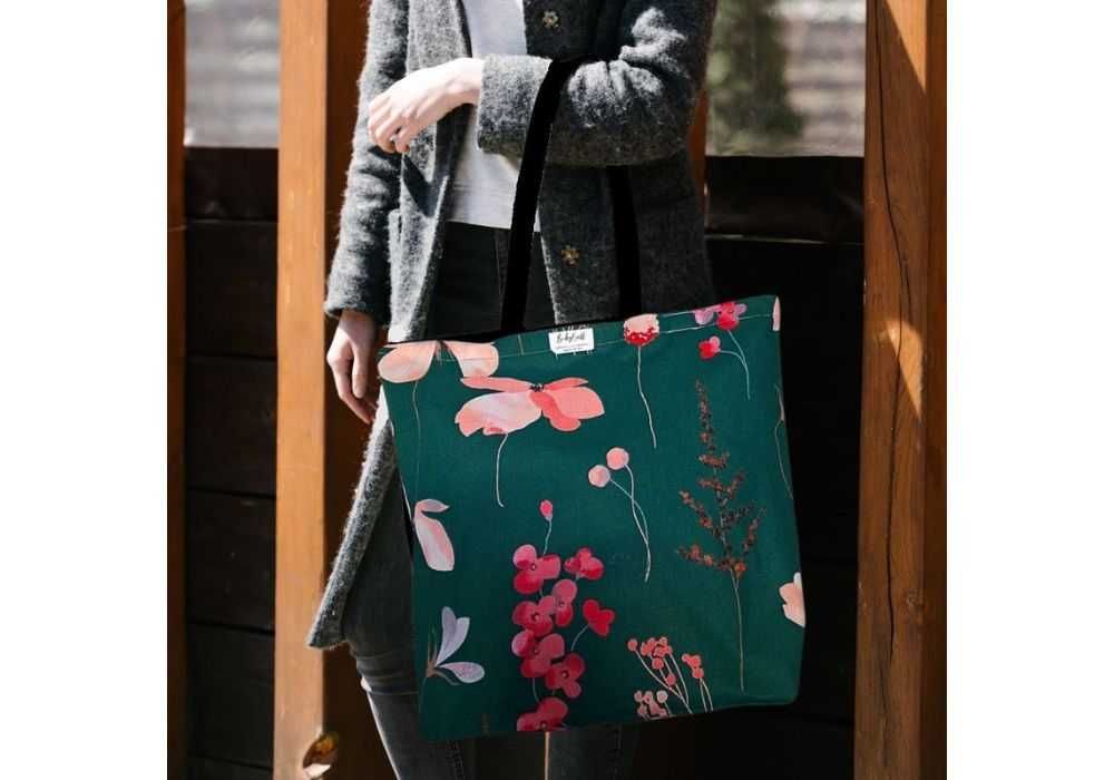 Torba siatka na zakupy – Pink Flowers - Styl & Funkcjonalność