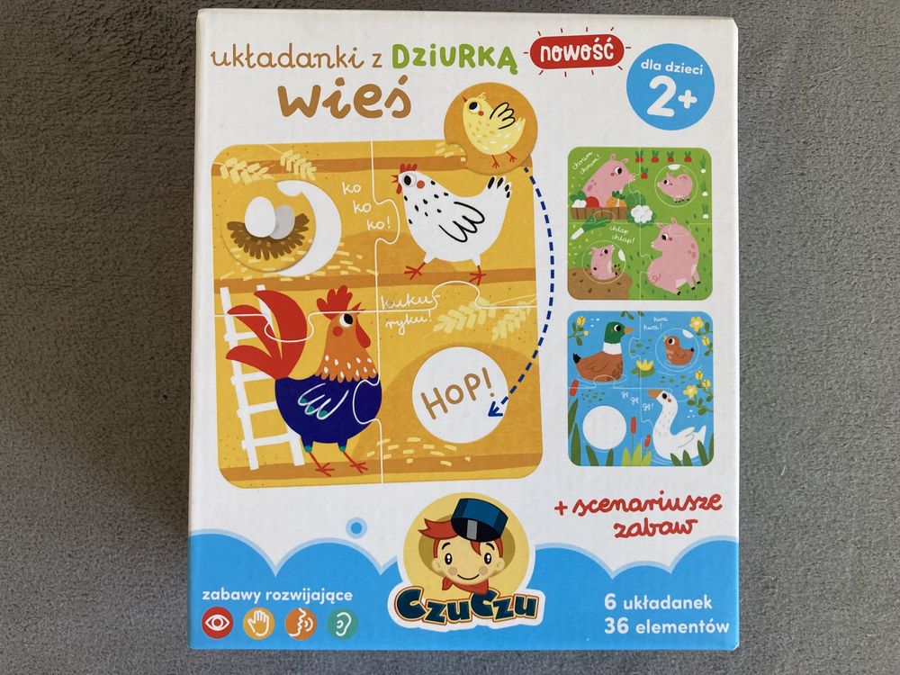 Puzzle Czuczu z dziurką 2+ Wieś