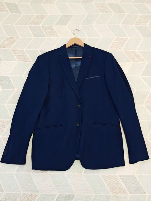 Мужской пиджак Reserved синего цвета XL